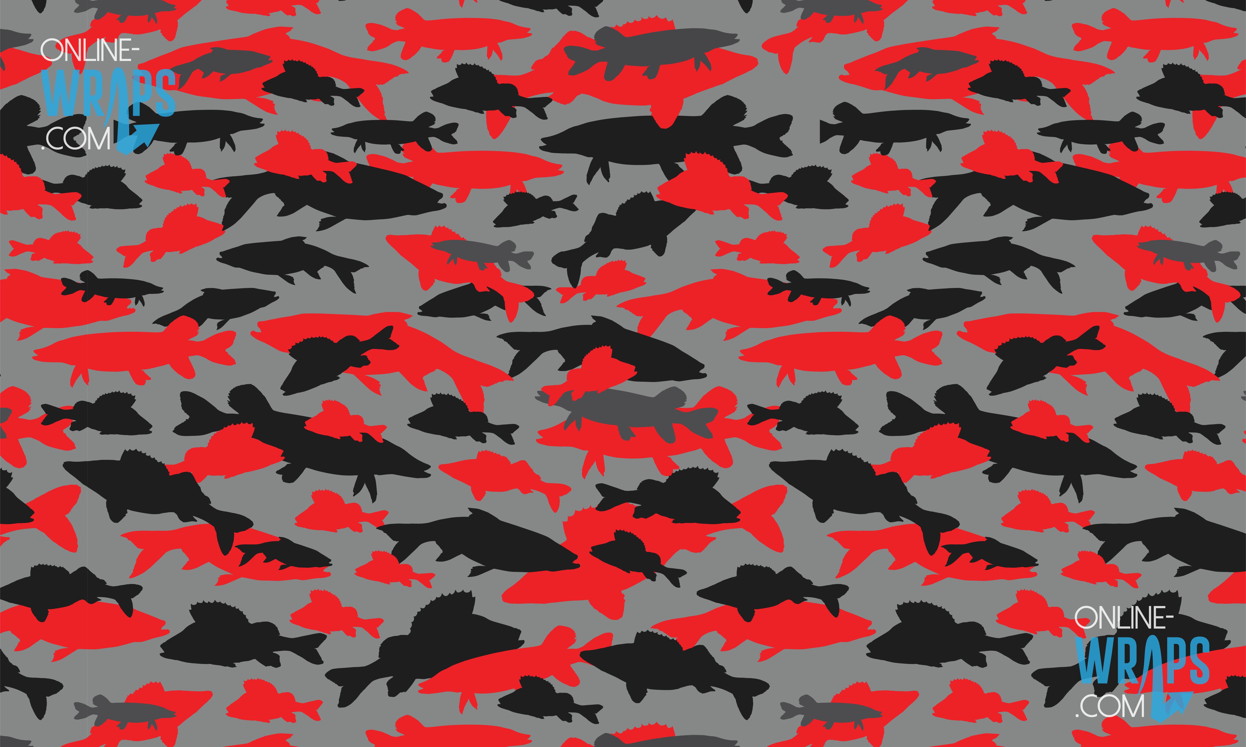 Fish Camo-Red